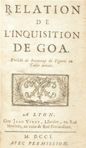 Relation de l`Inquisition de Goa, Charles Dellon, 1701